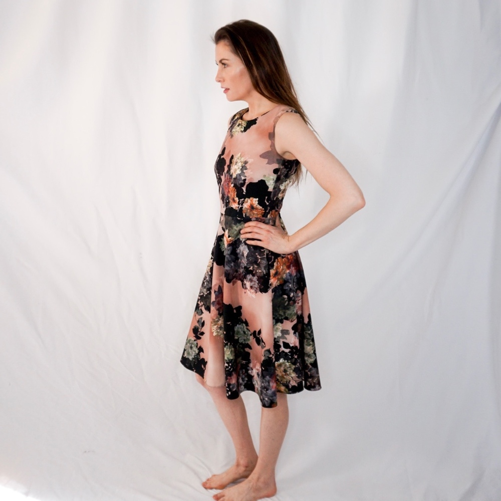 SANDRO FERRONE ROMA Floral Print Dress 0154 - Picture 6 of 8